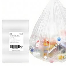 하비티 배접 분리수거 쓰레기 비닐봉투 롤형 포장 200매, 100L, 1개