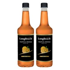 롱비치 오렌지 시럽, 740ml, 2개