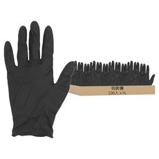 御廚靈 NBR 耐用手套 加厚型(黑色)XL號 符合ISO 9001規範, 100入, 1盒