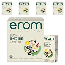 이롬 황성주 국산콩 두유 검은콩과 17곡, 190ml, 80개
