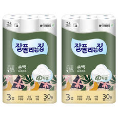 all'swell 純白&柔軟 3層 高級捲筒衛生紙, 28m, 30捲, 2個