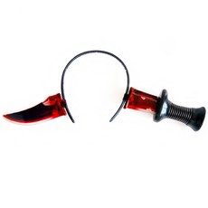 머리 꽂은 피흘리는 칼, 블랙 + 레드, 1개