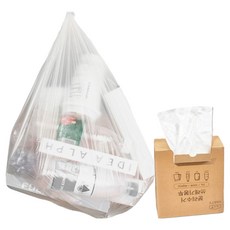 HABITY 加厚分類回收垃圾塑膠袋 盒裝 200入, 60L, 1個