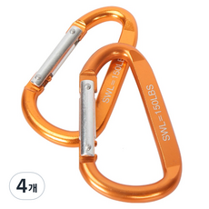 워크프로 카라비너 8cm WP389007, 4개