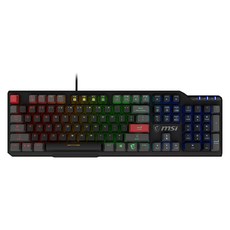 MSI 微星 電競鍵盤 原廠保固, 黑色, VIGOR GK41 DUSK, RED Switch