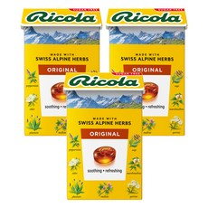 Ricola 利口樂 原味潤喉糖, 40g, 3盒
