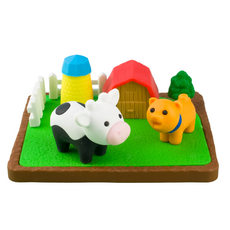 Iwako 造型橡皮擦, 牧場 多色, 1個