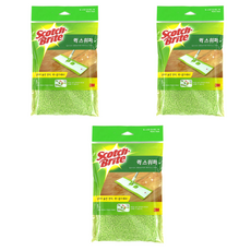 3M Scotch-Brite 百利 平板拖把用超細纖維清潔布, 混色, 3個