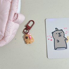 도림 핑크 쿼카 미니 자동차 키링, 탕후루, 1개