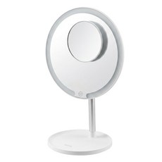 Kinyo LED磁吸兩用化妝鏡, 白色