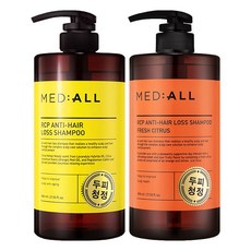 MED ALL RCP頭皮清淨強健髮根洗髮精 木質香+柑橘香 800ml, 1套