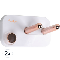 엠디글로벌 드라이기 거치대 걸이, 화이트, 2개