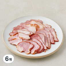 다향 참나무 훈제삼겹 슬라이스, 250g, 6개