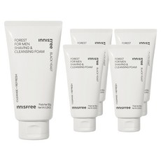 INNISFREE 綠樹林風男士保濕潔顏乳, 150g, 5條