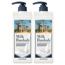 밀크바오밥 헤어트리트먼트 화이트머스크향, 1L, 2개