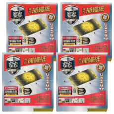 家家 強力捕蠅紙 3入, 45g, 4盒