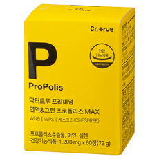 프리미엄 브라질 면역 그린 프로폴리스 MAX 항산화 면역 영양제 72g, 1개, 60정