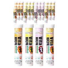 에버틴 비타톡 발포 비타민C 레몬맛+오렌지맛+청포도맛+블루베리맛, 80정, 8세트