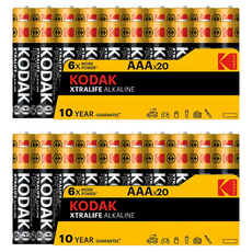 코닥 알카라인 XtraLife AAA 건전지 벌크형, 20개입, 2개