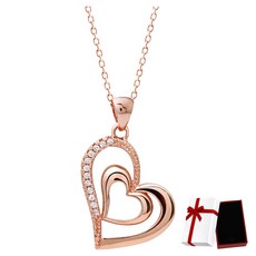 미니아트 여성용 러블리 하트 목걸이 RS914