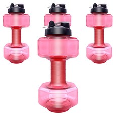 순잠 무게조절 물아령 워터 덤벨 2600ml 핑크, 4개