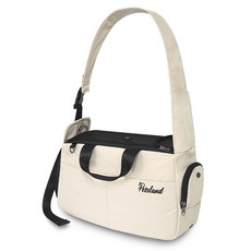 PETSLAND 寵物舒適斜背包, 米色