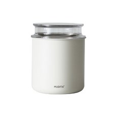 MUDITA Reborn J雙重真空密封不鏽鋼儲豆罐 700ml, 白沙色, 1個