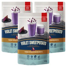 CAROMAN 紫薯拿鐵沖泡粉, 720g, 1包, 3包