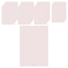 PAPERIAN Life Pad 便條紙 A5, 方格 粉紅色, 12個
