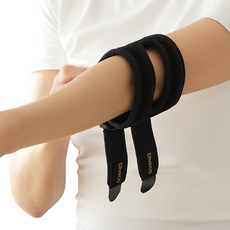 디베코 두 줄 팔꿈치 보호대, 블랙, 1개