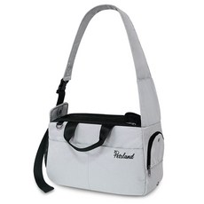 PETSLAND 寵物舒適斜背包, 灰色