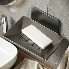 한봄누리 세면대 비누 받침대 무타공, 1개, 그레이