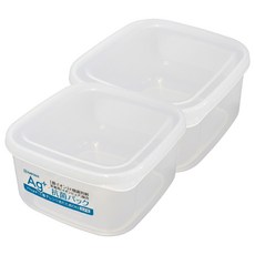 NAKAYA 日本抗菌保鮮盒 透明色 700ml, 2個容器 + 2個蓋子, 1組