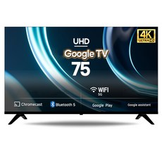 시티브 4K UHD IPS패널 구글OS 1등급 스마트TV, 189cm(75인치), 75 UHD GTV, 스탠드형, 방문설치