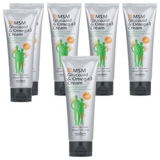 nadam 葡萄糖胺Omega 3身體按摩乳霜, 6個, 120ml