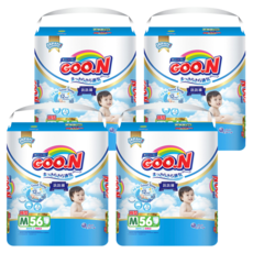 GOO.N 大王 輕薄舒爽 紙尿布 褲型 7~12kg, M, 224片