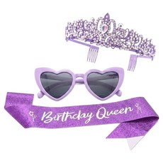 EUMES 潮人風人氣生日派對用品 皇冠 + 太陽眼鏡組