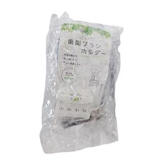 inomata 小物/牙刷/牙線收納架 塑膠吸壁, 白色, 2個