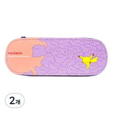 寶可夢 百變怪 雙口袋 絨毛鉛筆盒 2款, 隨機出貨, 2個