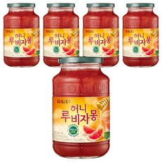 담터 허니 루비자몽, 1kg, 1개입, 5개