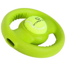 HYPER PET 網球藏食互動輪 耐用橡膠 可塞滿零食 網球不規則的彈跳, 綠色, 1個