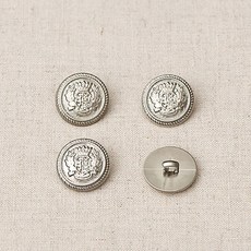 알렉산더 은장 단추 18mm, 12개