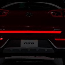 RACETECH Niro Trunk Reflector貼紙紅色反射, 1個, 紅色反射條