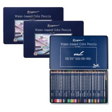 giorgione 專業級水性彩色鉛筆鐵盒, 2個, 36色