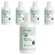 Derma 寶寶乾洗屁屁防護乳 0%香精 有機認證, 250ml, 5瓶