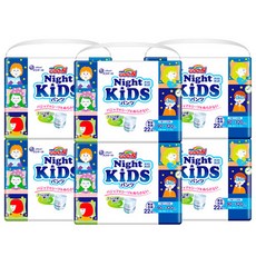 GOO.N 大王 夜用兒童褲型紙尿褲 男女通用, 兒童型(Kid), 132張