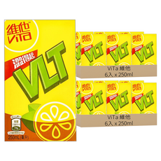 ViTa 維他 檸檬茶飲品 Set 4 x 6包裝, 250ml, 12入