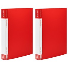 Lan CHYn 連勤牌文具 pp 三孔1/d型夾, 紅色, 2入