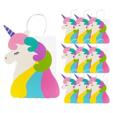 Indigoshop 獨角獸造型禮物提袋10入組, 混色, 1組