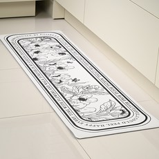 포시엘라 PVC 주방매트 북유럽 10T, 화이트, 1개